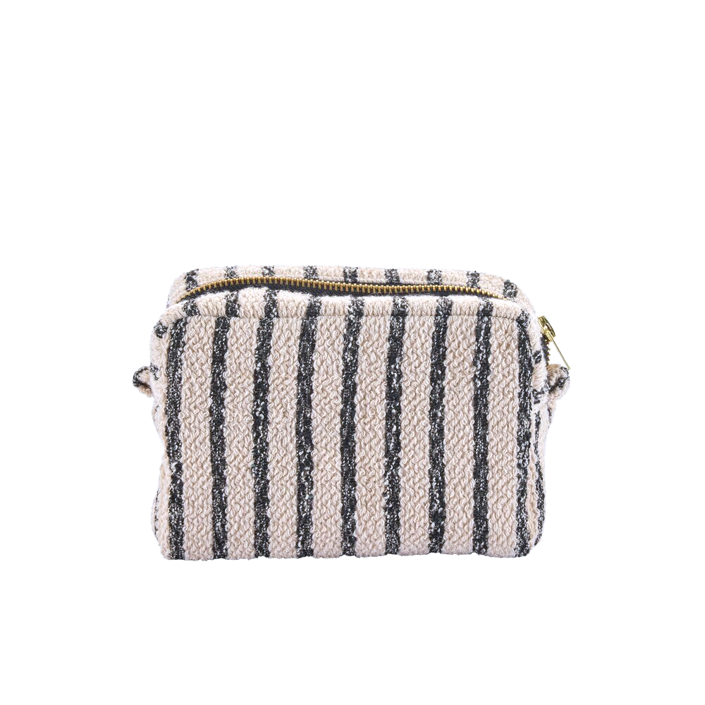 Makeup taske, Strib - 12x20 cm